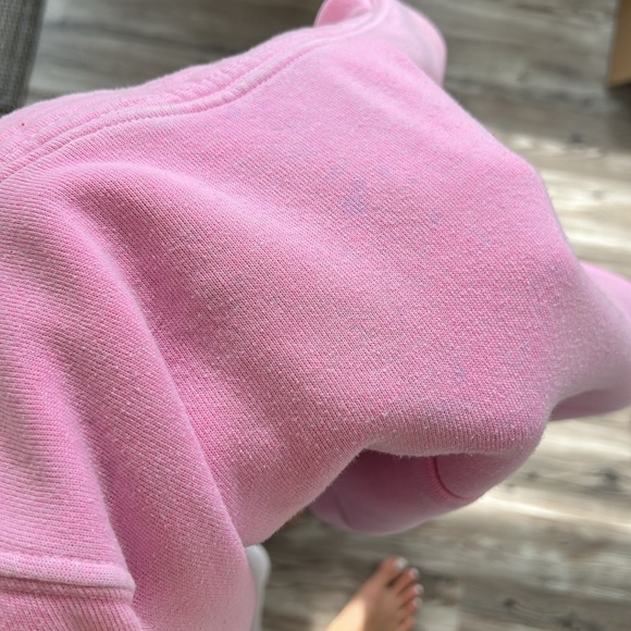 Aviator nation pink hoodie sweatshirt zip pocket - Picture 13 of 16